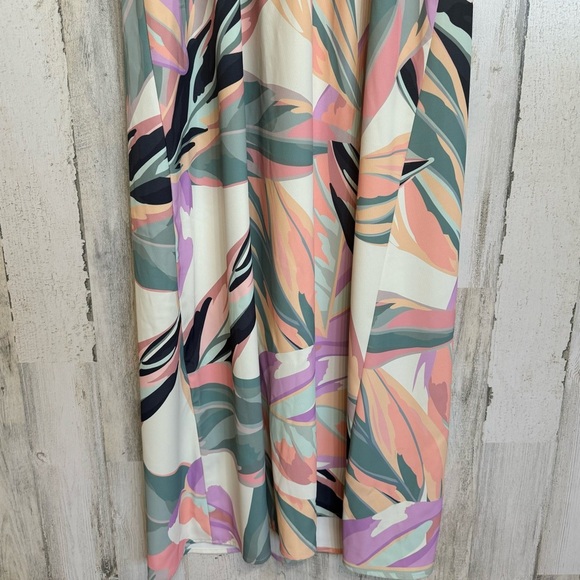 Label Rail x WhatSmitaFound Button Front Printed Multicolor Maxi Dress Size 12 - Picture 11 of 13